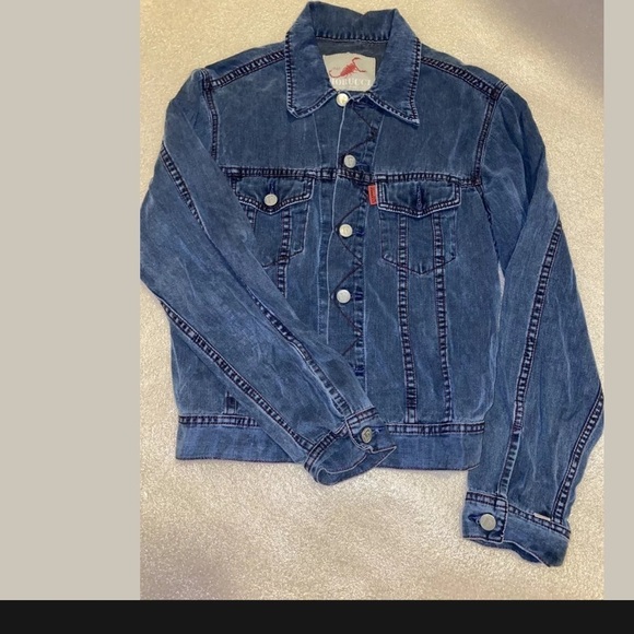 90s Fiorucci Safety Jeans Classic Denim Jacket M - Picture 1 of 8